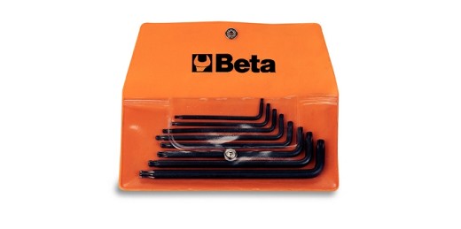 Serie Di 8 Chiavi Maschio Piegate Per Viti Con Impronta Tamper Resistant Torx® (art. 97rtx) In Busta