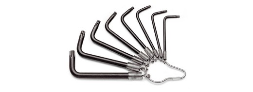 Serie Di 8 Chiavi Maschio Piegate Per Viti Con Impronta Torx® (art. 97tx)
