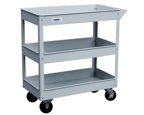 CARRELLO DA OFFICINA 3 RIPIANI 720X360X780 MM